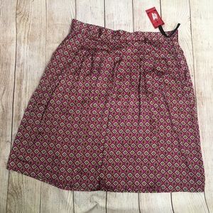 Sunset Rd. Graphic Print Satin Skirt Size 12